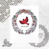 Wreath & Finch Letterpress + Foil Plate