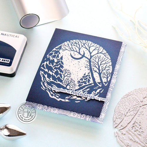 HP111 Winter Forest Letterpress + Foil Plate (E) - Hero Arts