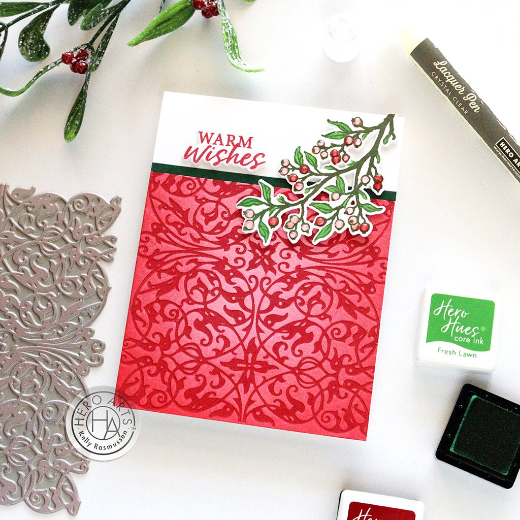 Lacy Filigree Letterpress + Foil Plate – Hero Arts