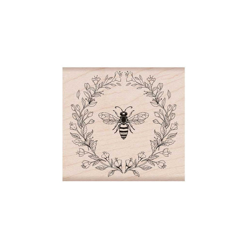 K6224 Antique Bee and Flowers - Hero Arts