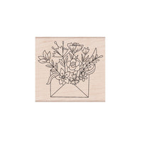 K6489 Floral Envelope - Hero Arts