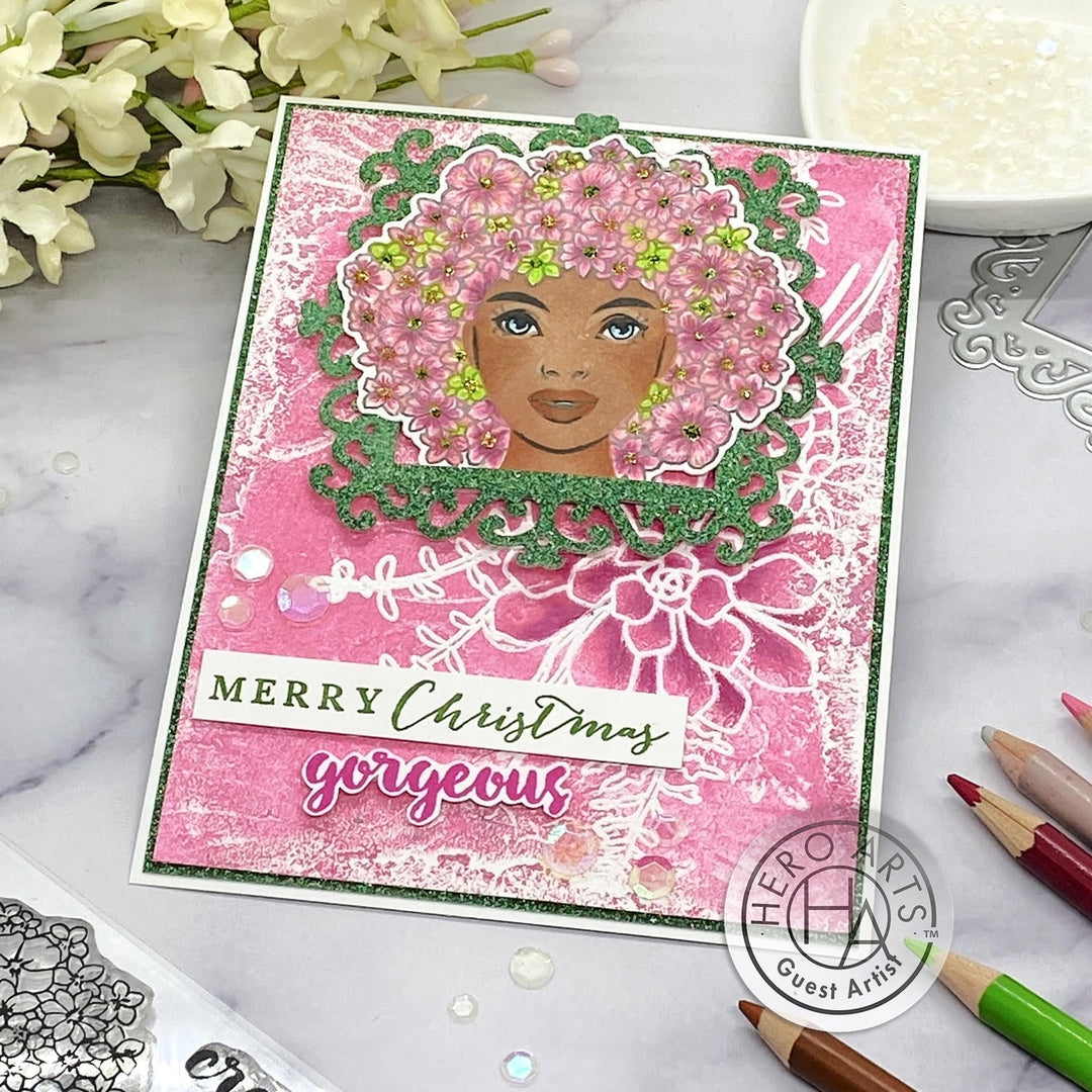 Color Layering Flower Power Clear Stamp set