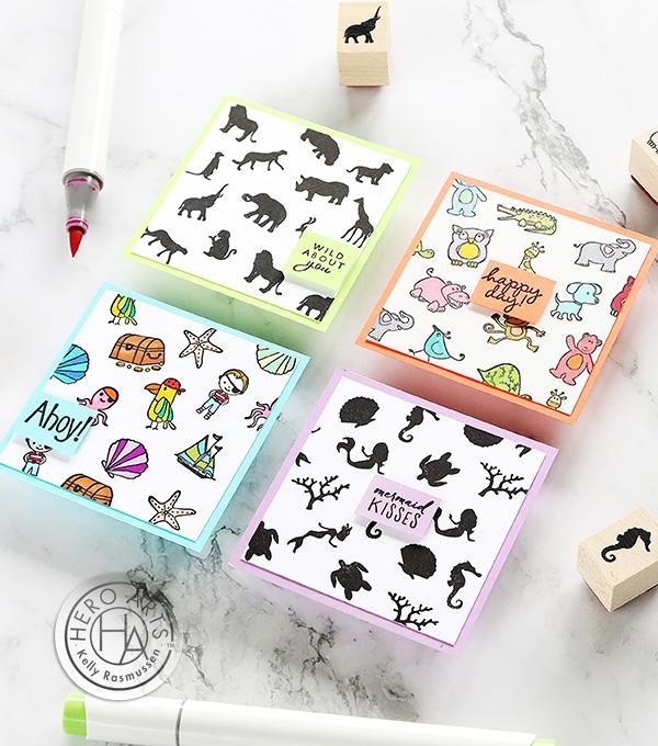 Happy Animals Woodblock Ink 'n' Stamp – Hero Arts