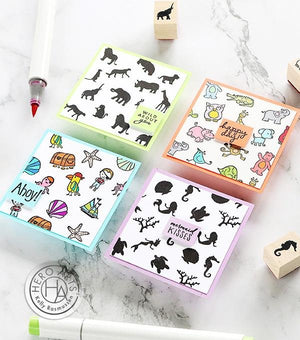 Safari Woodblock Ink 'n' Stamp