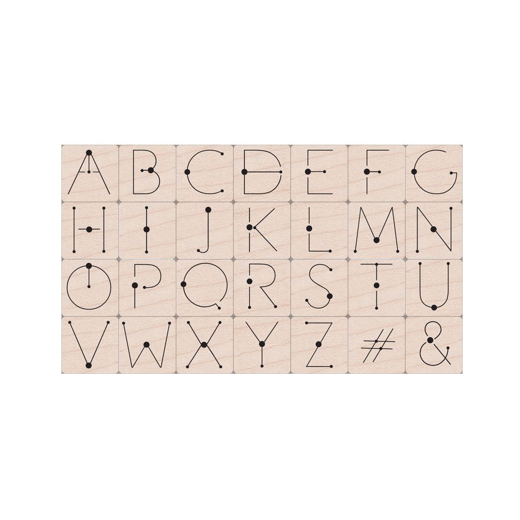 LP485 Modern Dot Alphabet - Hero Arts