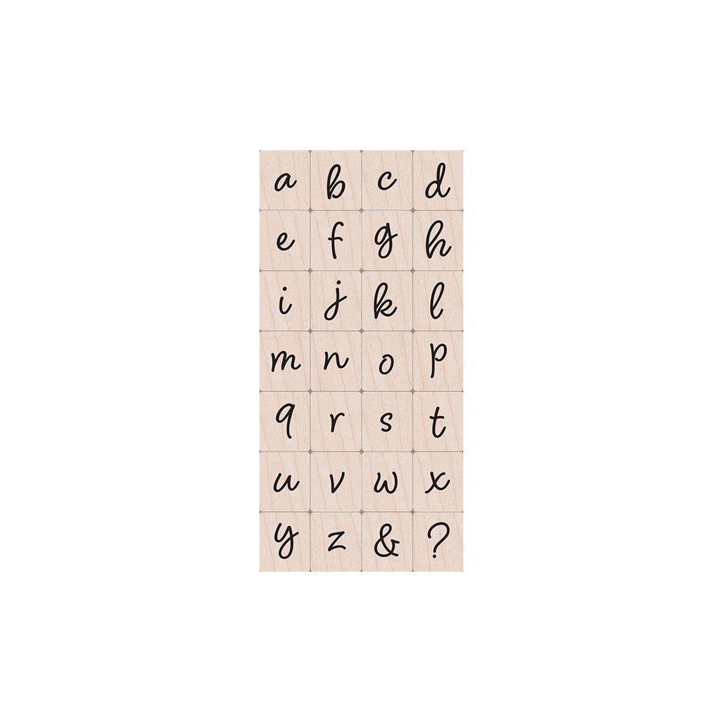Lowercase Script Letter Woodblock Stamp Set – Hero Arts