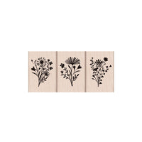 LP509 Three Floral Imprints - Hero Arts