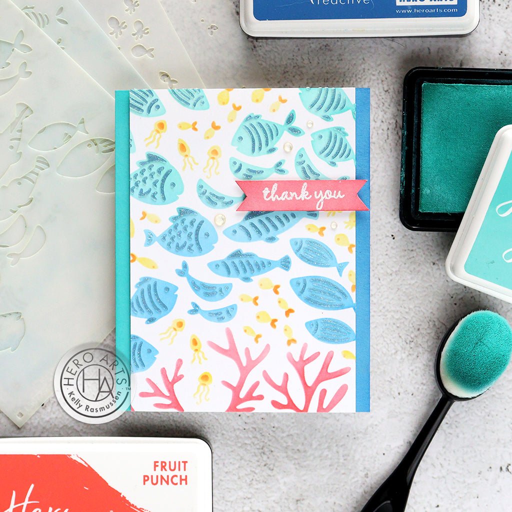 LS0724 July Layering Stencil of the Month - Hero Arts