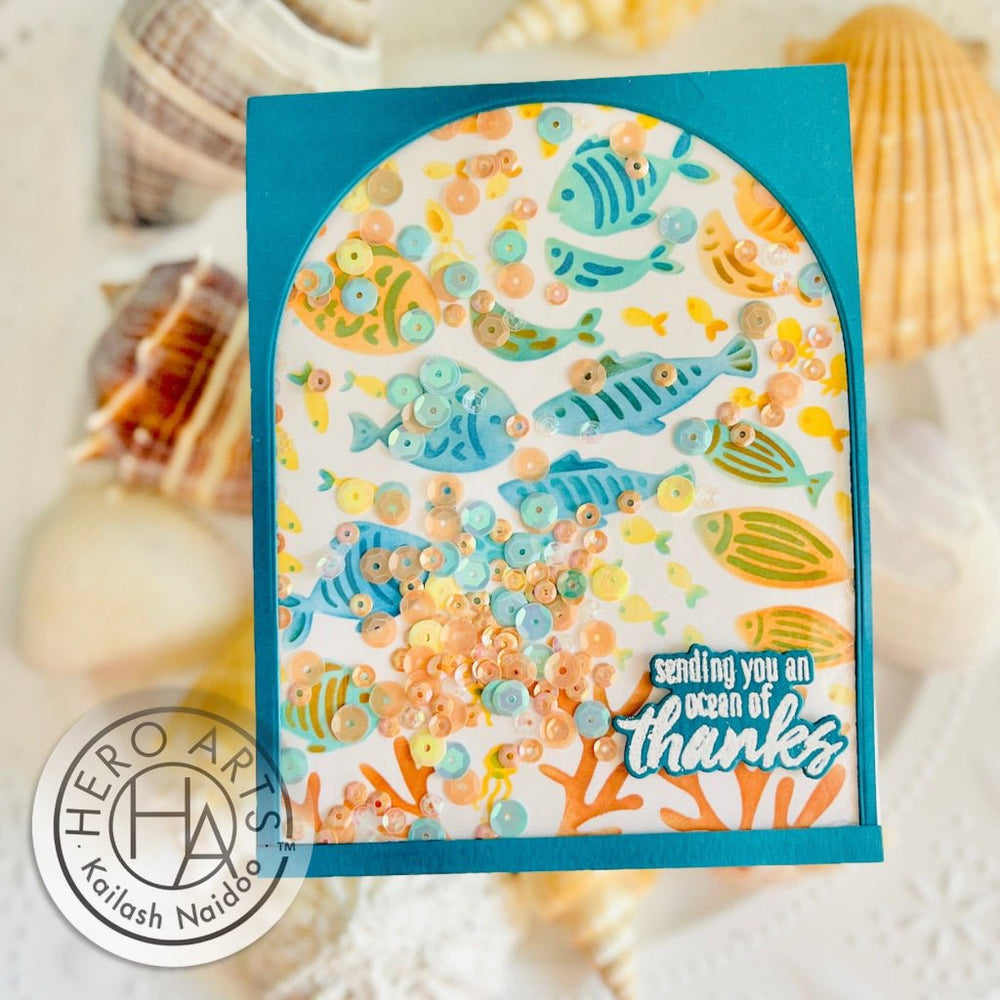 School of Fish Layering Stencils of the Month - July 2024