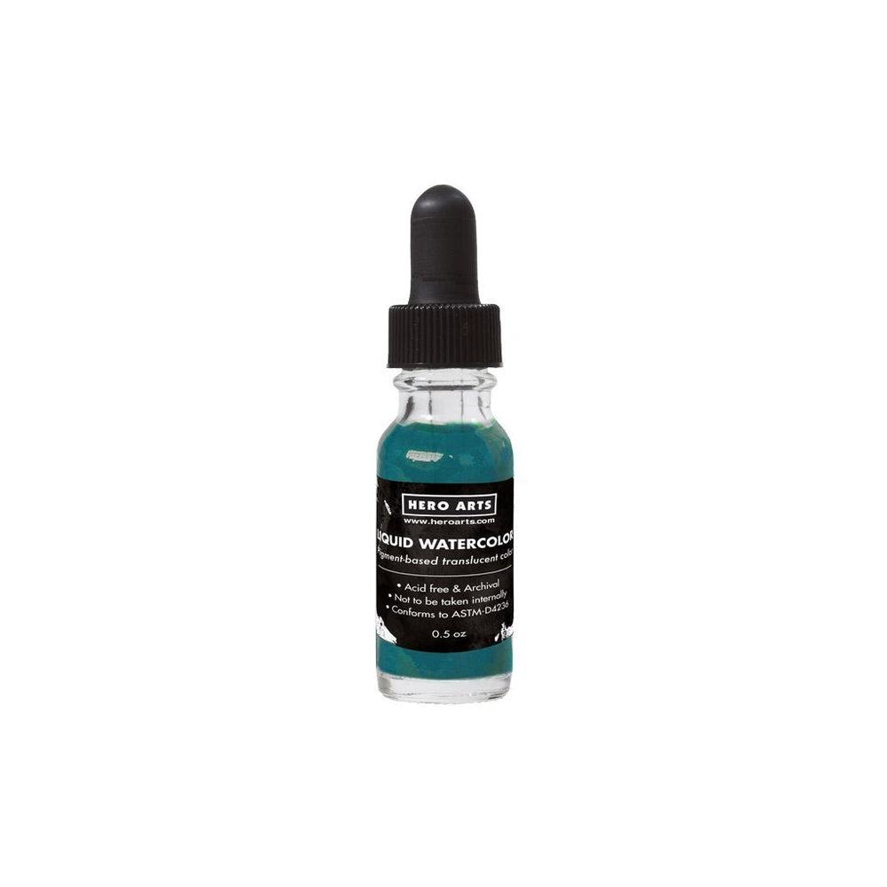 Liquid Watercolor Dark Teal