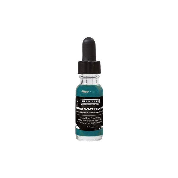 Liquid Watercolor Dark Teal