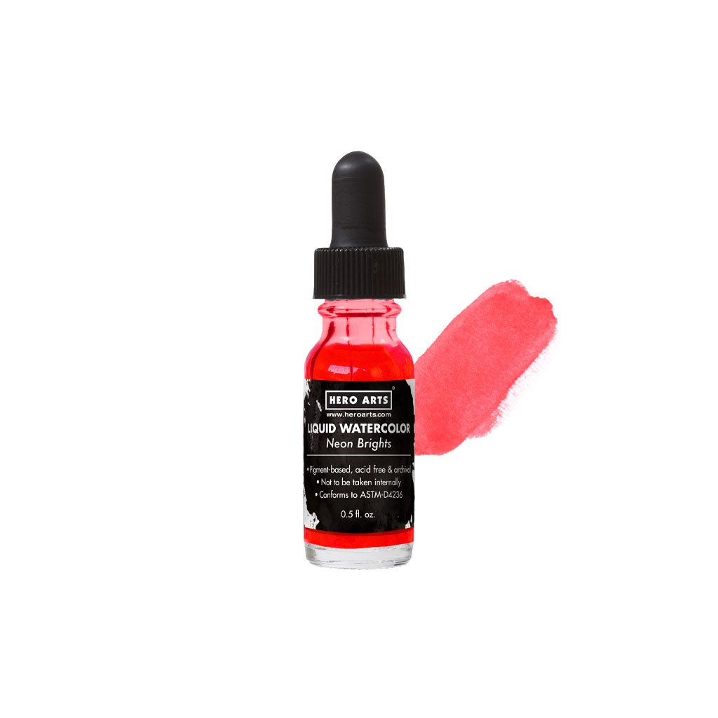 PD135 Liquid Watercolor Neon Brights Red - Hero Arts