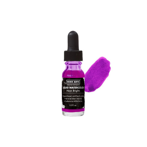 PD137 Liquid Watercolor Neon Brights Purple - Hero Arts