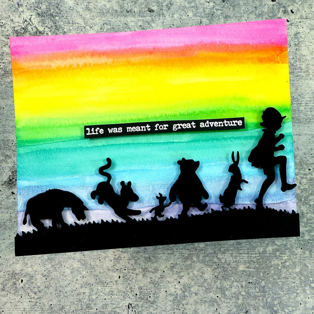 Pooh & Friends Silhouette Etched Dies in Collaboration with Simple Stories