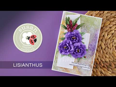 Lisianthus Etched Dies by Susan Tierney-Cockburn