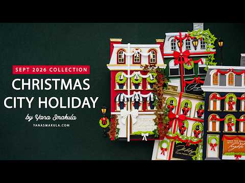 Wrapped Up City Holiday Etched Dies by Yana Smakula