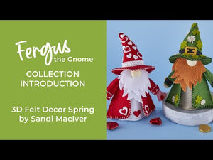 3D Eggs & Flowers Felt Décor Etched Dies by Sandi MacIver