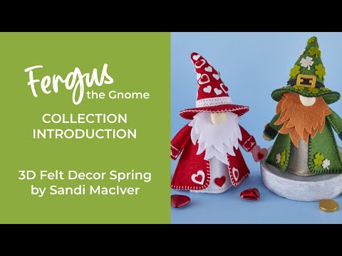 3D Eggs & Flowers Felt Décor Etched Dies by Sandi MacIver