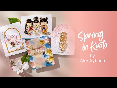 Kokeshi Dolls BetterPress Plate & Die Set by Alex Syberia Designs