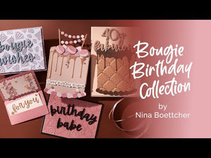 Treat Yourself Gift Card Holder Etched Dies from the Bougie Birthday Collection by Nina Boettcher