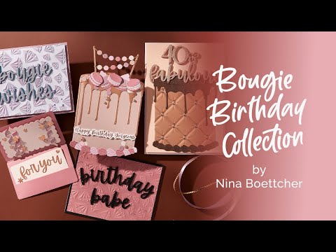Treat Yourself Gift Card Holder Etched Dies from the Bougie Birthday Collection by Nina Boettcher