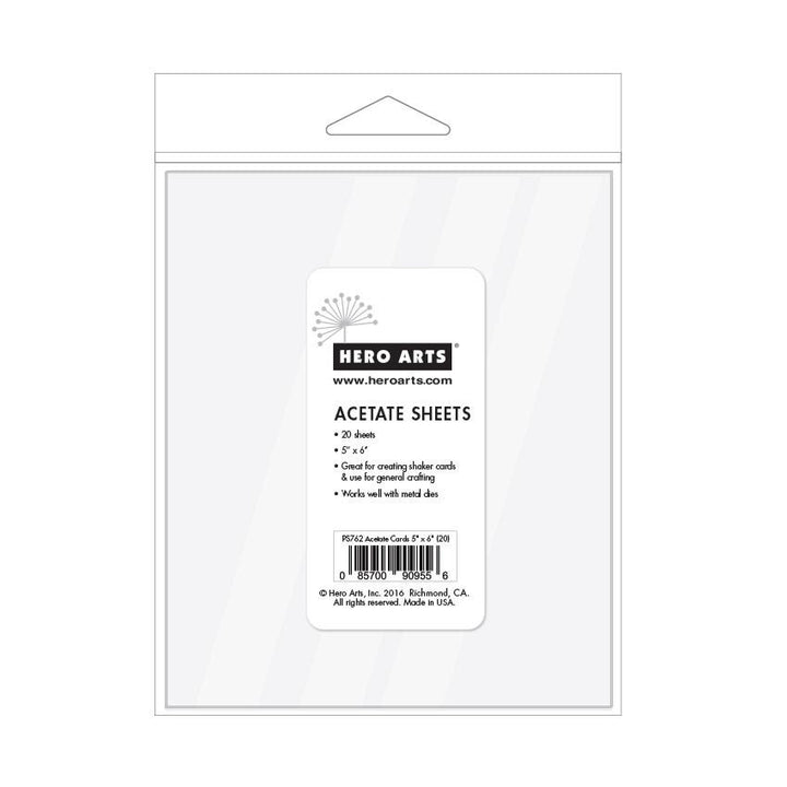 PS762 Acetate Sheets 5" x 6" - Hero Arts