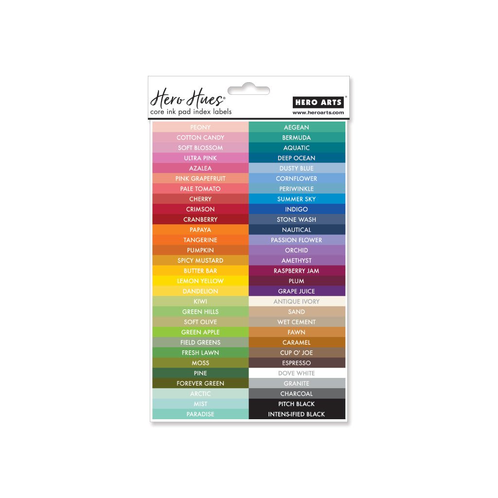 Core Ink Pad Index Labels – Hero Arts