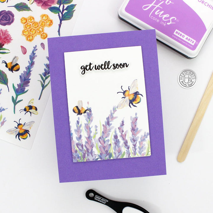 RT100 Bees and Florals Hero Transfers - Hero Arts