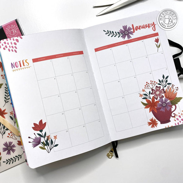 Colorful Florals Hero Transfers