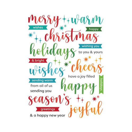 RT133 Joyful Christmas Messages Hero Transfers - Hero Arts