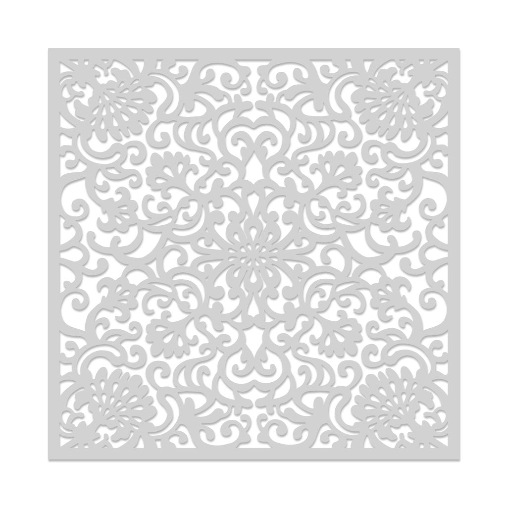 SA119 Ornate Floral Stencil - Hero Arts