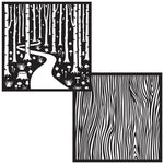 SA140 Nature Patterns Stencil Pairs 6x6 - Hero Arts