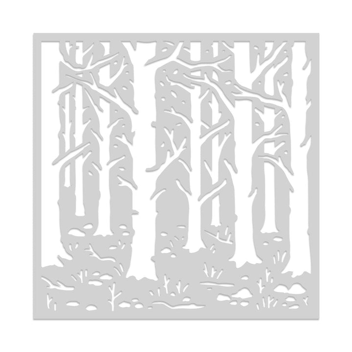 SA155 Woodland Forest Stencil - Hero Arts