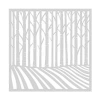 SA204 Birch Trees Stencil - Hero Arts