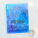 SA216 Snowflake Pattern Stencil - Hero Arts