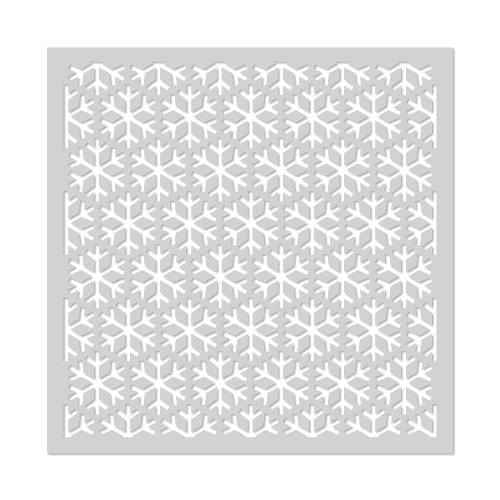 SA216 Snowflake Pattern Stencil - Hero Arts