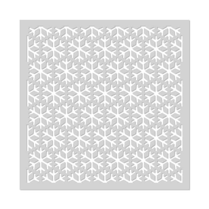 SA216 Snowflake Pattern Stencil - Hero Arts