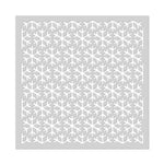 SA216 Snowflake Pattern Stencil - Hero Arts