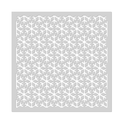 SA216 Snowflake Pattern Stencil - Hero Arts