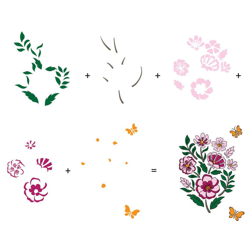 Color Layering Wonderful Day Stencils