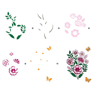 Color Layering Wonderful Day Stencils