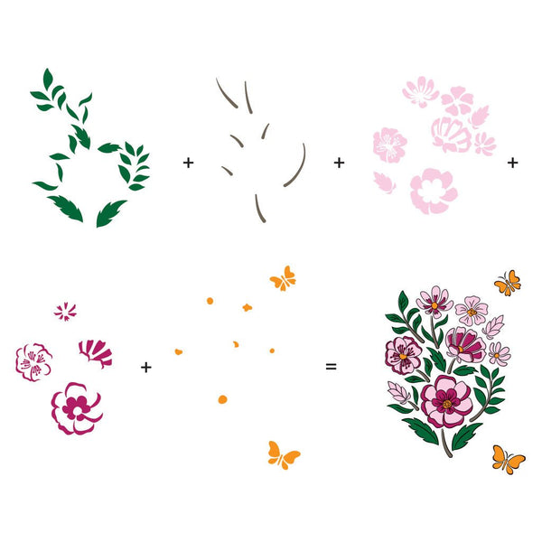 Color Layering Wonderful Day Stencils