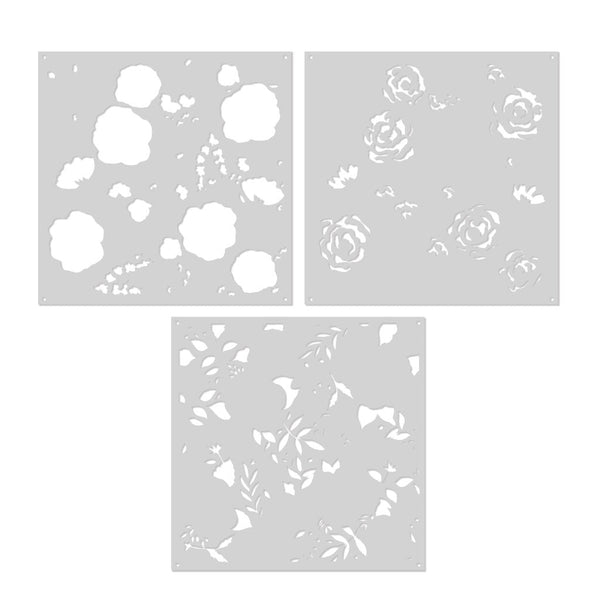 Color Layering Roses Stencils