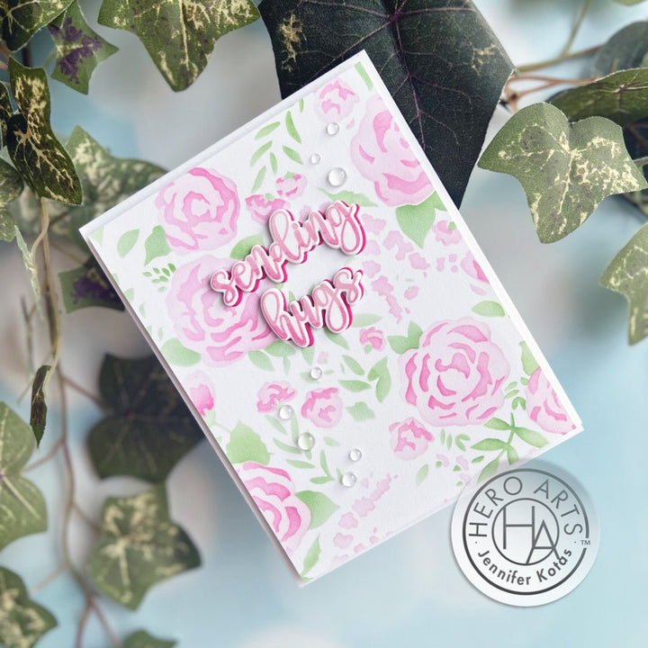 SA228 Color Layering Roses Stencils - Hero Arts