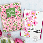 SA232 Color Layering Bold Flowers Stencils - Hero Arts