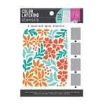 SA239 Color Layering Day Flowers Stencils (4) - Hero Arts