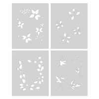 SA249 Color Layering Poinsettia Window Stencils - Hero Arts