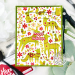 SA257 Color Layering Folk Winter Animals Stencils - Hero Arts