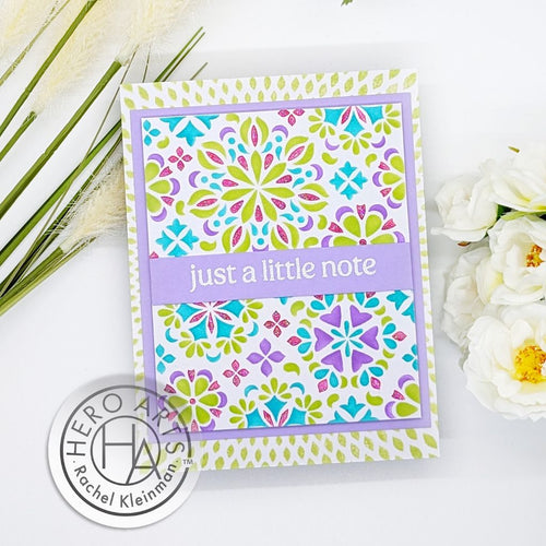 SA263 Color Layering Mandala Flower Pattern Stencils - Hero Arts