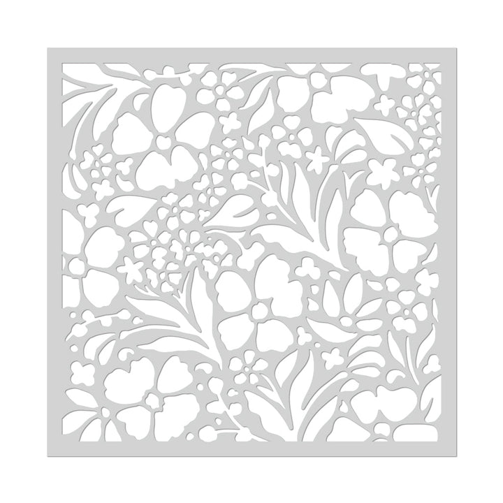 SA267 Floral Garden Stencil - Hero Arts